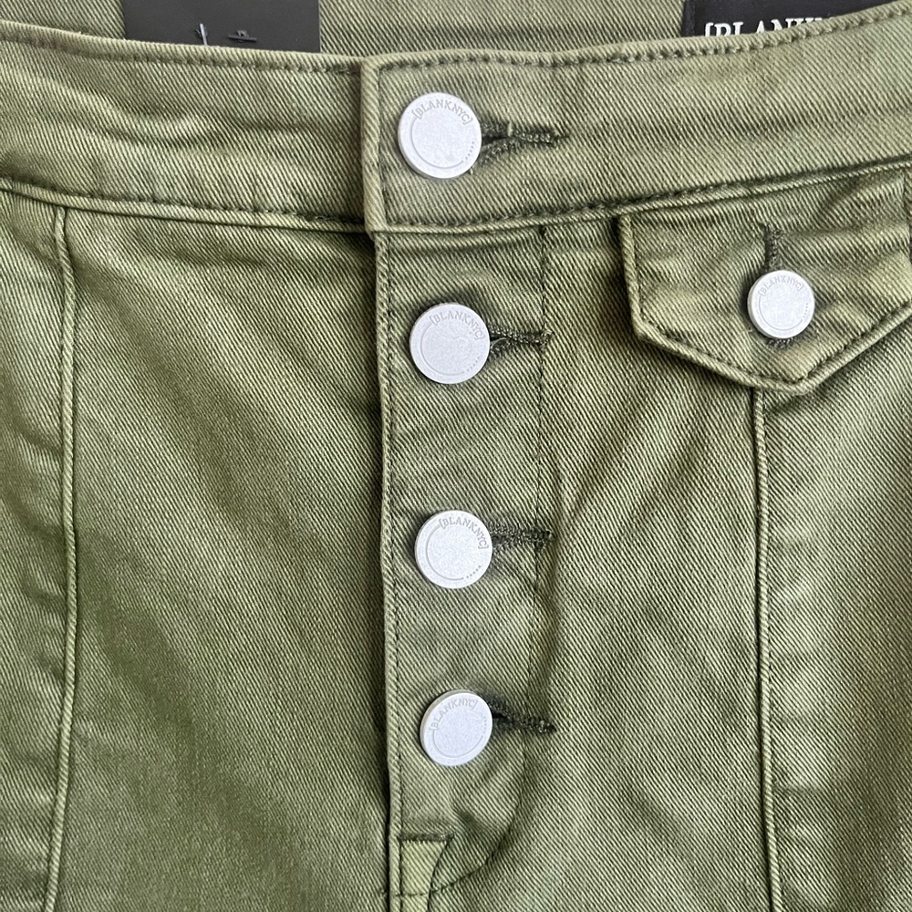 NWT BLANK NYC The Delancey Denim Wide Leg Pants Going Green Size 27 New! - Picture 7 of 8